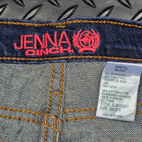 Cinch Jenna 32R Slim Bootcut Stretch Denim Western Jeans 32x32 - Picture 3 of 14